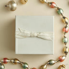 Thymes Frasier Fir Candle - Gilded Collection - Wood Grain Ceramic Design with 24-Karate Gold Rim - Mountain Fresh Fragrance - Elegant Winter Candle Scents - Gifts for Women & Men (3-Wick, 20 oz)