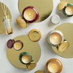 Capri Blue Glimmer Jar Candles - Luxury Holiday Scented Candles for Home - Long Lasting Soy Wax Blend - Scented Holiday & Home Decor - Tinsel & Spice Signature Jar (19 oz)