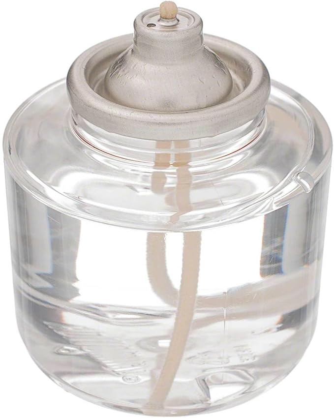 D'light Online HD26 Disposable 26 Hours Liquid Candles, Clear Plastic Disposable Fuel Cells for Wedding Table Top Lights, Restaurant Tables and Emergency Candles- (26 Hours, Set of 60)