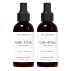 Muse Apothecary Flush Ritual - Aromatic & Refreshing Toilet Spray, Use Before You Go, 4 oz, Infused with Natural Essential Oils - Coconut + Sandalwood, 2 Pack