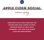 Capri Blue Scented Candles - Glimmer Collection - Ombre Glass Candle Holder - Luxury Apple Candles for Women & Men - Signature Jar in Cranberry Red and Gold (Apple Cider Social, 19 oz)