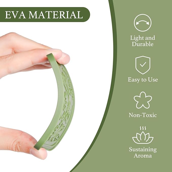 Car Air Freshener, 2 Pack White Tea Scented Sachets for Closet and Drawer, Long-Lasting Home Fragrance Sachets, Car Mirror Hanging Air Freshener & Accessories