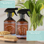 SpaRoom Linen Spray 2-Pack Combo – Cool Peppermint & Royal Lavender Aromatherapy Set with Essential Oils, Mist for Bedding, Linens, and Home – 2 x 16.9 oz Variety Pack