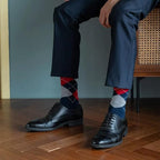 Men's Dress Socks 5 Pairs Mens Cotton Calf Business Formal Socks Soft Breathable Athletic Long Crew Casual Socks