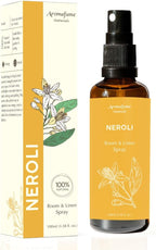 Neroli Room, Linen & Pillow Spray by Aromafume | 100ml / 3.38 fl oz | with Pure Neroli Essential Oil | Aromatherapy Spray for Upliftment, Positivity | Mist for Bedding, Fabrics | Air Freshener