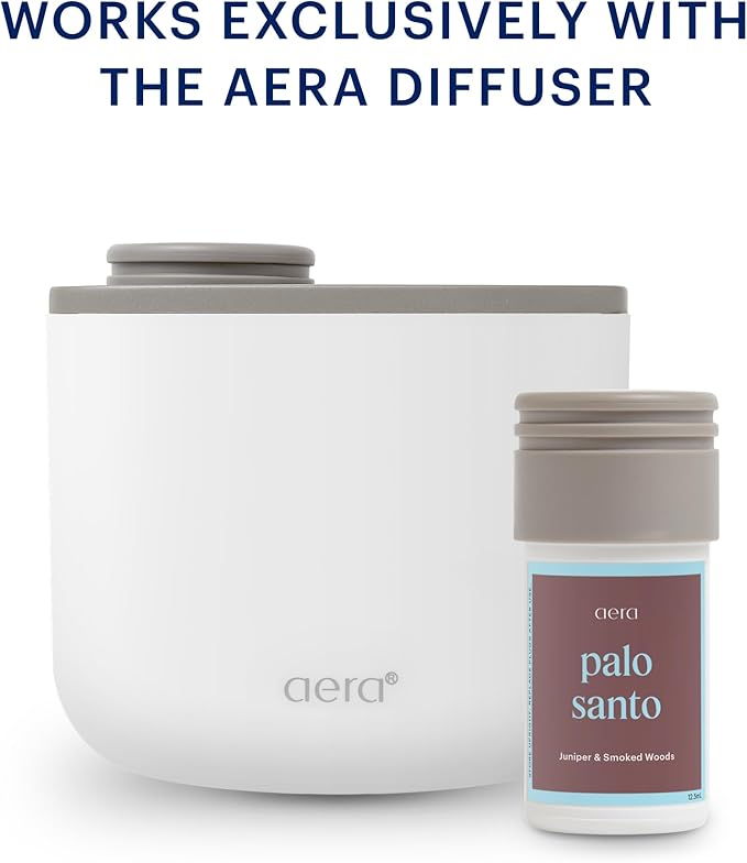 Aera Mini Palo Santo - Essential Oil for Home - Purifying and Cleansing Fragrance - Notes of Palo Santo, Juniper and Peru Balsam - Scent Refill - Capsule Size Works with Mini Diffuser