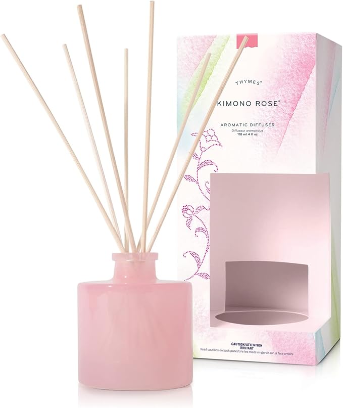 Thymes Petite Reed Diffuser - 4 Fl Oz - Kimono Rose
