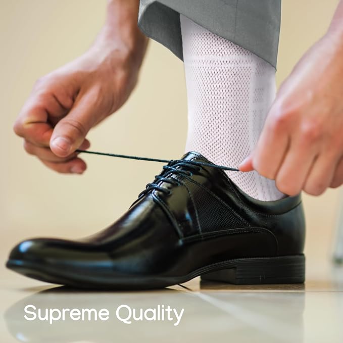 Men's Socks, Ultra Thin Breathable Cotton Mens Dress Socks (5 pack), Super Soft and Lightweight Sock for Men