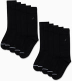 Nautica Mens Dress Socks - 10 Pack Breathable Stretch Crew-Length Work Socks for Men for Business Formal Wear (Sizes: 6-12.5)