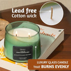 Folkulture Scented Candle | 8.81 Oz - Eucalyptus Candles for Home Scented | Sage & Mint Soy Candle or Non Toxic Candles for Relaxing | Long Lasting Green Candle for Relaxation Gifts for Women