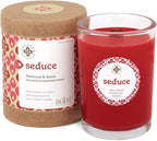 Root Candles Scented Spa Candles Seeking Balance® Handcrafted Wood Wick Aromatherapy Candle, 6.5-Ounce, Seduce: Patchouli Anise