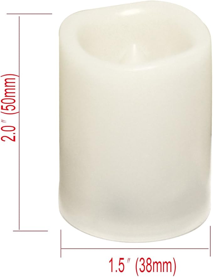 CANDLE CHOICE Battery Operated Flameless Votive Candles with Timer Flickering Fake Electric LED Tea Lights Set Wedding Party Holiday Decorations Table Centerpiece Long Lasting Batteries Included 6 PCS