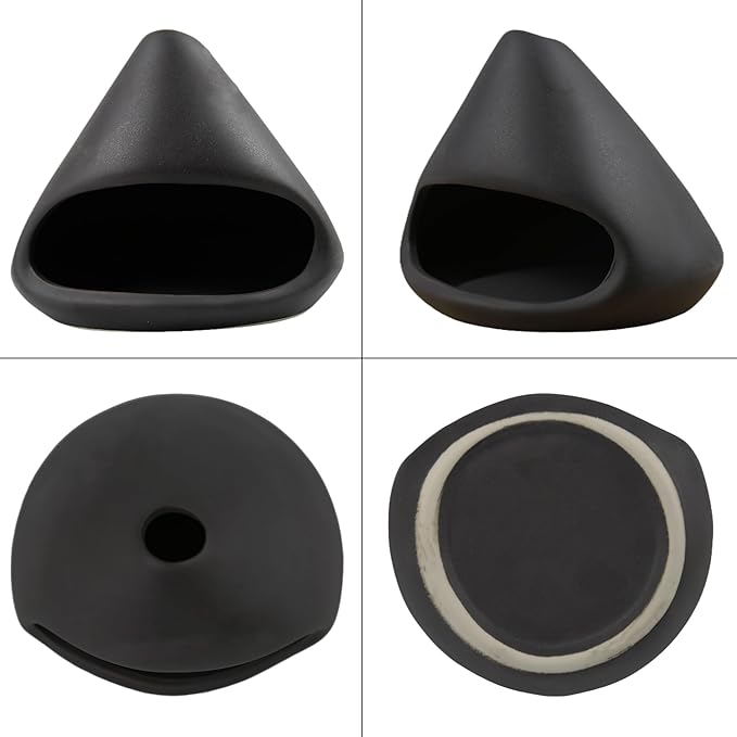 Ceramic Palo Santo Burner, Mini Chimney Incense Holder with Ash Catcher, Aromatherapy Meditation Home Decor for Anxiety Relief, White