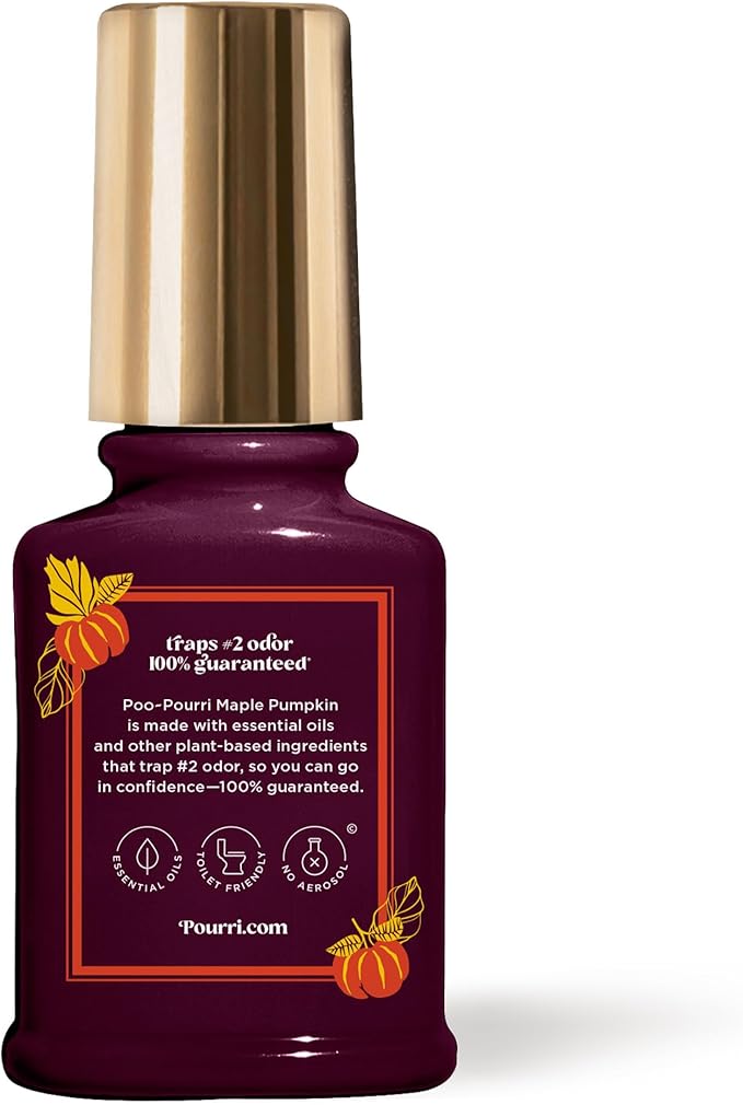Poo-Pourri Before-You-Go Toilet Spray, Maple Pumpkin, 2 Fl Oz – Maple, Pumpkin and Smoked Vanilla