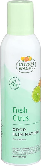 Citrus Magic Odor Eliminating Air Freshener Spray, Fresh Citrus, 6-Ounce, Pack of 2