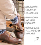 Pierre Henry Over the Calf Socks for Men (3 pairs) | Cotton Over the Calf Dress Socks | Long Socks Designed to Stay up 12+ hr