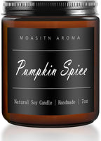 MOASITN Pumpkin Spice Heavenly Scented Candles for Home| Natural Soy Fall Candle| Handmade Long Lasting Aromatherapy Candle| Jar Candel for Women,Men as Halloween,Birthday,Relaxing Gifts| 7oz