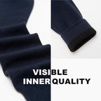 LIXIA Men's Thin Merino Wool Socks, Cozy Winter Warm Breathable Mid-calf Casual Dress Liners 3/6 Pairs Pack