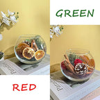 Qingbei Rina Christmas Potpourri Bags,Cinnamon/Apple/Pine Scented Potpourri Bowl Filler,Winter Holiday Decorative Dried Flowers,Home Fragrance Sachet of Petal, Vase Filler,2 Bags,20 oz(Red+Green)