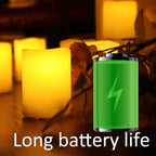 12 Flameless Votive Tealight Candles with 6-hour Daily Cycle Time Flickering Battery Operated Electric Electronic LED Tea Lights, Christmas Décor Xmas Lighting Wedding Party Decorations Batteries Incl