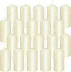 2"x4" High Ivory Pillar Candles, Set of 20 Unscented. Bulk Buy. Ideal for Halloween, Wedding, Emergency Lanterns, Household, Wedding and Home Décor Candlesticks