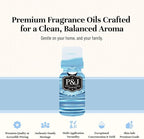 P&J Fragrance Oil Clean Home Set | Lemongrass, Fresh Cotton, Clean & Fresh, Aloe, Bamboo, Orange Candle Scents for Candle Making, Freshie Scent, Soap Making Supplies, Diffuser Oil Scents