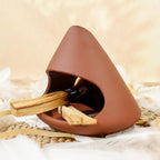 Terracotta Zongzi Palo Santo Holder–Elegant Sage Cone Incense Dish for Zen Meditation Altar, Energy Cleansing&Yoga Spa–Perfect for Mindfulness, Aromatherapy, Stress Relief&Spiritual Decor Gift