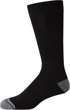 Nautica Mens Dress Socks - 5 Pack Breathable Comfort Stretch Crew-Length Work Socks for Men for Business Formal Wear (6-12.5)