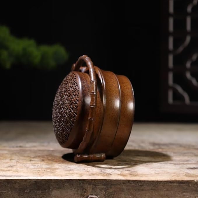 Copper Incense Burner Chinese Brass Incense Holder Traditional Copper Zen Incense Burner Sandalwood Burner Decoration Censer