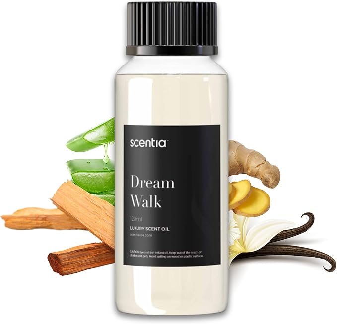 Hotel Diffuser Oil - 120 ml 4.06 fl oz - Fragrance Oil Blend with White Tea,Natural Home Fragrance and Hotel Scent for Diffusers & Machines -Dream Walk