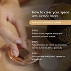 Palo Santo Incense Bricks Gift Set with Exotic Burner | 12 Bricks | Aromatherapy | Smudging | Air fresheners for Home | Meditation Accessories