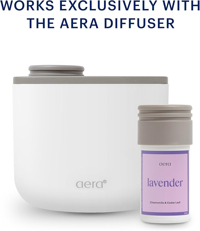 Aera Mini Lavender - Essential Oil for Home - Calming and Meditative Fragrance - Notes of Lavender, Chamomile and Cedar Leaf- Scent Refill - Capsule Size Works with Mini Diffuser