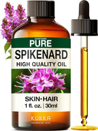 KUKKA Spikenard Essential Oils - 1 Fl Oz - for Hair, Skin, Diffuser, Aromatherapy & DIY Soap Making Scent