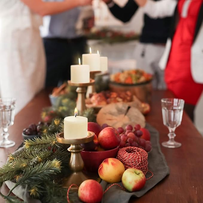 15 Hour Ivory Votive Candles, Bulk Unscented Small 1.5 Inch Diameter 2.25 Inch Tall Wax Candles for Wedding, Party & Home Dinner Table Decoration, 20 Packs