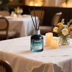 Reed Diffuser Sets, 4oz (120mL)- White Tea Reed Diffuser Oils, with 5 Reed Sticks, Home Fragrance Reed Diffuser for Bathroom Shelf Decoration.