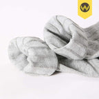 WANDER Mens Dress Socks Double Needle Rib Cotton Solid Premium Socks Lightweight Classic Business Socks 6/8 Pairs 7-12/13-15
