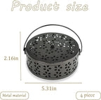 4 Pieces Coil Holder Portable Mosquito Incense Holder Iron Mosquito Incense Holder Retro Iron Coil Holder for Indoor Outdoor Hanging Camping Patio, 5.3 Inch