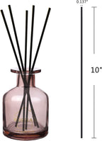 HOSSIAN Reed Diffuser Sticks - Reed diffusers-Reed Sticks -Diffuser Glass Bottles-Diffuser Refills- Natural Rattan Wood Replacement for Aroma Fragrance (10" Black)