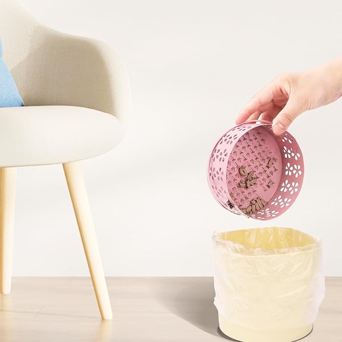 2-Pack Citronella Coil Holder Portable Iron Mosquito Coil Holder Incense Burner with Lid and Handle Round Coil Incense Holder (Bronze/Pink)