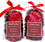 Christmas Potpourri Bags,Cinnamon Apple Scented Potpourri Bowl Filler,Red Decorative Dried Flower,Home Fragrance Sachet of Petals-Mini