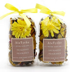 Yellow Potpourri Bags,Lemon Scented Potpourri Bowl Filler,Decorative Dried Flowers, Home Fragrance Sachet of Petal, Bathroom Vase Decor -Mini