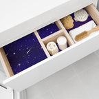 10 Sheets Drawer Liners for Dresser Scented Drawer Liners Non Adhesive Scented Paper for Fragrant Home Shelf Closet (Linen,Starry Sky)