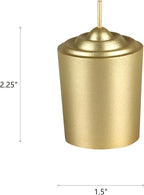 Mega Candles 12 pcs Unscented Gold Votive Candles, Hand Poured Wax Candle 15 Hours 1.5 Inch x 2.25 Inch, Home Décor, Wedding Receptions, Centerpieces, Occasions, Events, Meditations, Holders