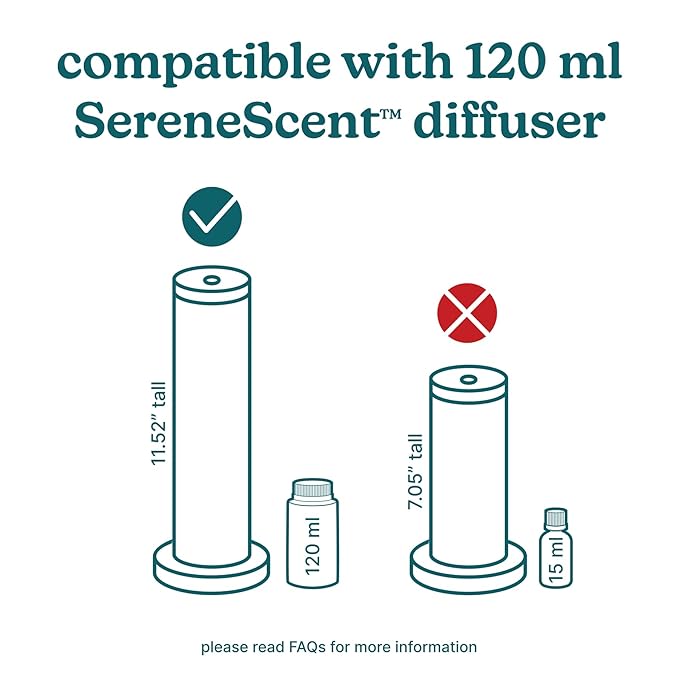 Homedics SereneScent Miami Sunset Home Fragrance Oil, 120 ml, for use with Homedics SereneScent Waterless Diffuser (ARMH-970/973), Clean & Natural