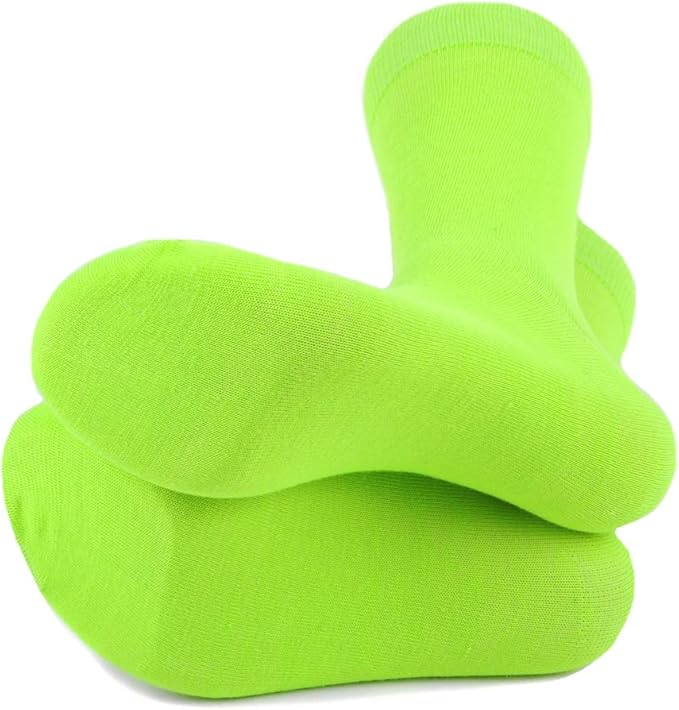 Feraricci Solid Color Casual Dress Socks for Men - Colorful & Comfortable Crew Socks