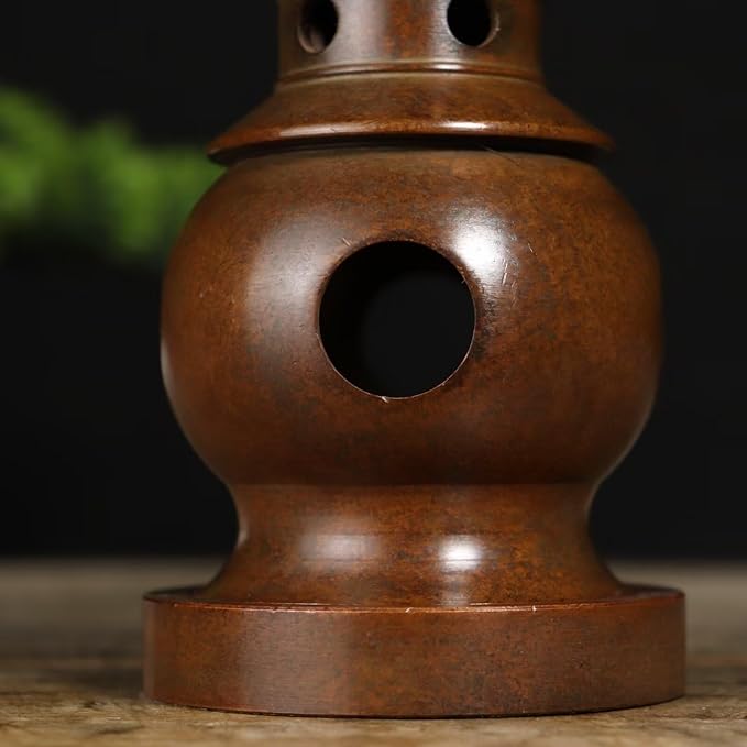 Copper Incense Burner Chinese Brass Incense Holder Traditional Copper Zen Incense Burner Sandalwood Burner Decoration Censer