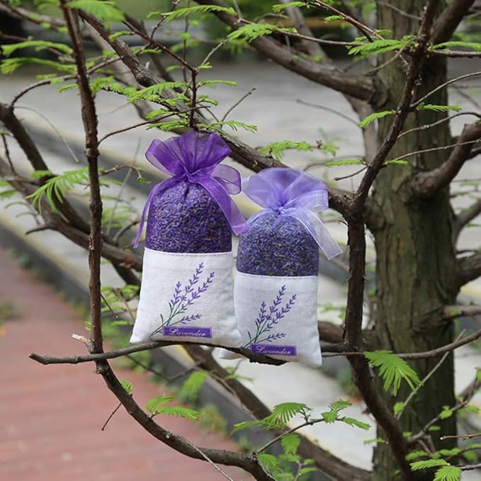 Garneck 30pcs Sachet Bags Empty Lavender Sachet Bags Empty Purple Sacks with Drawstring Lavender Accessory Air for Wedding Party Decoration Ornament (Light Purple) Sachets