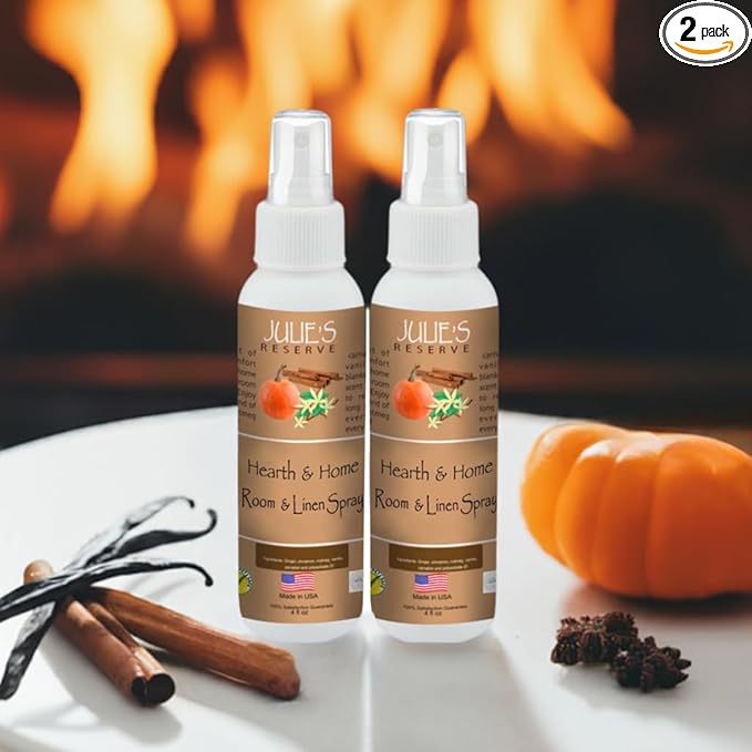 2 Pack Hearth & Home Room and Linen Spray Autumn Pumpkin Spice Latte, 4 Fl Oz