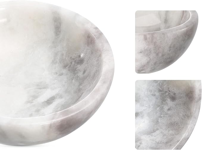 Koville African Natural Marble Incense Holder, Incense Holders for Sticks, Sturdy Incense Burner Ideal for Meditation and Relaxing, Easy to Clean(Grigio Fantasy)