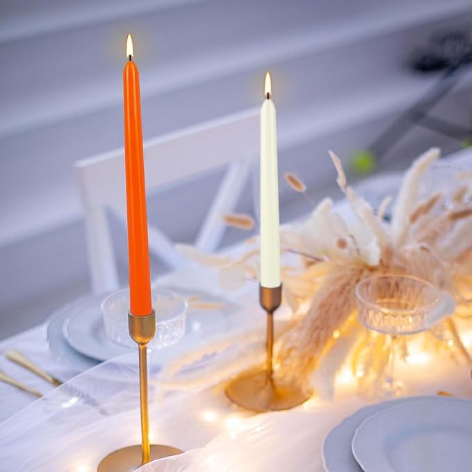 30 Pack 10 inch Assorted Color Spell Taper Candles –Unscented Dripless,Taper Candles for Rituals, Prayer, Birthdays, Meditation, Altar, Spells, Chime Candles - Ideal for Witches-10 Colours.